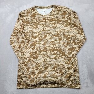 BAW T Shirt Mens Small Digital Camo Base Layer Compression Fishing Hunting Adult